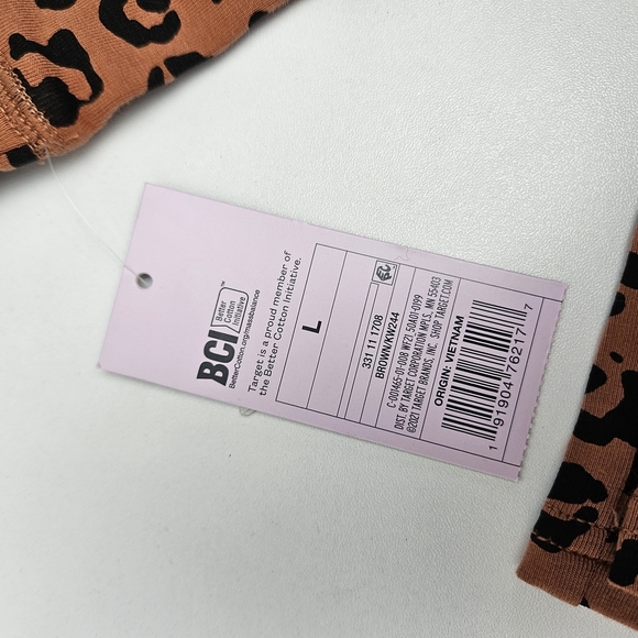 Wild Fable Brown and Black Leopard Print Leggings - Picture 6 of 7